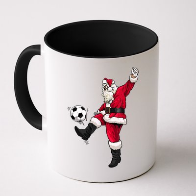 Christmas Santa Soccer Shirts Soccer Lover And Santa Lover TShirt Mug