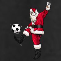 Christmas Santa Soccer Shirts Soccer Lover And Santa Lover TShirt Beanie