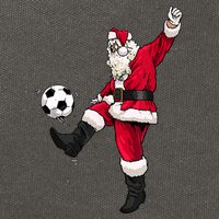 Christmas Santa Soccer Shirts Soccer Lover And Santa Lover TShirt Cotton Canvas Backpack