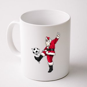 Christmas Santa Soccer Shirts Soccer Lover And Santa Lover TShirt Coffee Mug