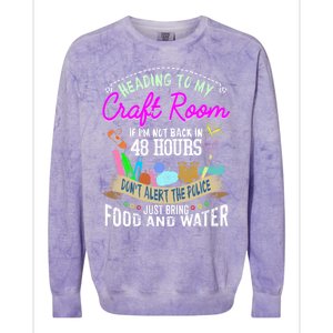 Crafty Scrapbooking Scrapbook Lover Gift Colorblast Crewneck Sweatshirt