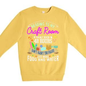 Crafty Scrapbooking Scrapbook Lover Gift Premium Crewneck Sweatshirt