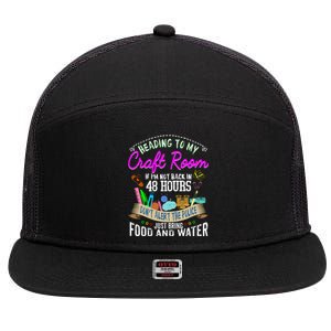 Crafty Scrapbooking Scrapbook Lover Gift 7 Panel Mesh Trucker Snapback Hat