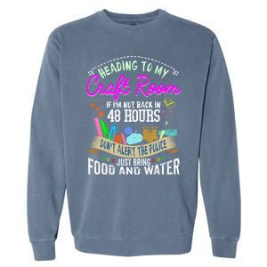 Crafty Scrapbooking Scrapbook Lover Gift Garment-Dyed Sweatshirt