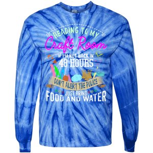 Crafty Scrapbooking Scrapbook Lover Gift Tie-Dye Long Sleeve Shirt