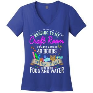 Crafty Scrapbooking Scrapbook Lover Gift Women's V-Neck T-Shirt