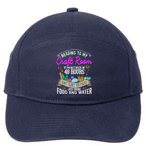 Crafty Scrapbooking Scrapbook Lover Gift 7-Panel Snapback Hat