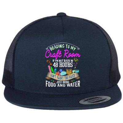 Crafty Scrapbooking Scrapbook Lover Gift Flat Bill Trucker Hat