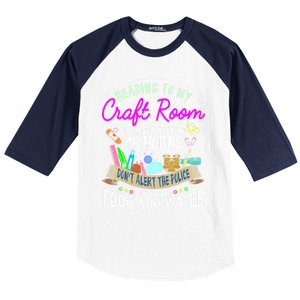 Crafty Scrapbooking Scrapbook Lover Gift Baseball Sleeve Shirt