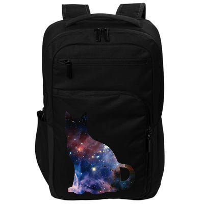  Cat Silhouette Supernova In Galaxy Scifi Space Impact Tech Backpack