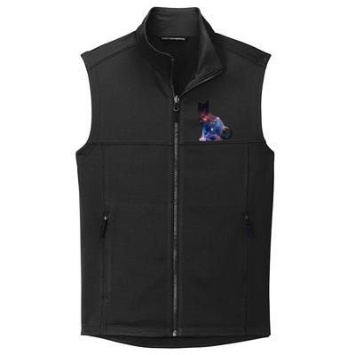  Cat Silhouette Supernova In Galaxy Scifi Space Collective Smooth Fleece Vest