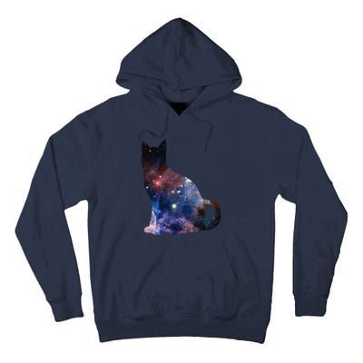  Cat Silhouette Supernova In Galaxy Scifi Space Tall Hoodie