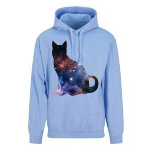  Cat Silhouette Supernova In Galaxy Scifi Space Unisex Surf Hoodie