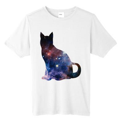  Cat Silhouette Supernova In Galaxy Scifi Space Tall Fusion ChromaSoft Performance T-Shirt