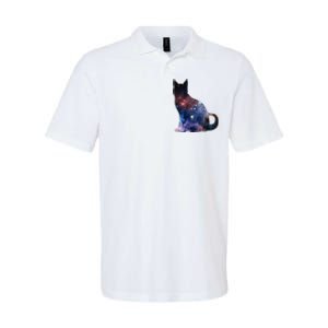  Cat Silhouette Supernova In Galaxy Scifi Space Softstyle Adult Sport Polo