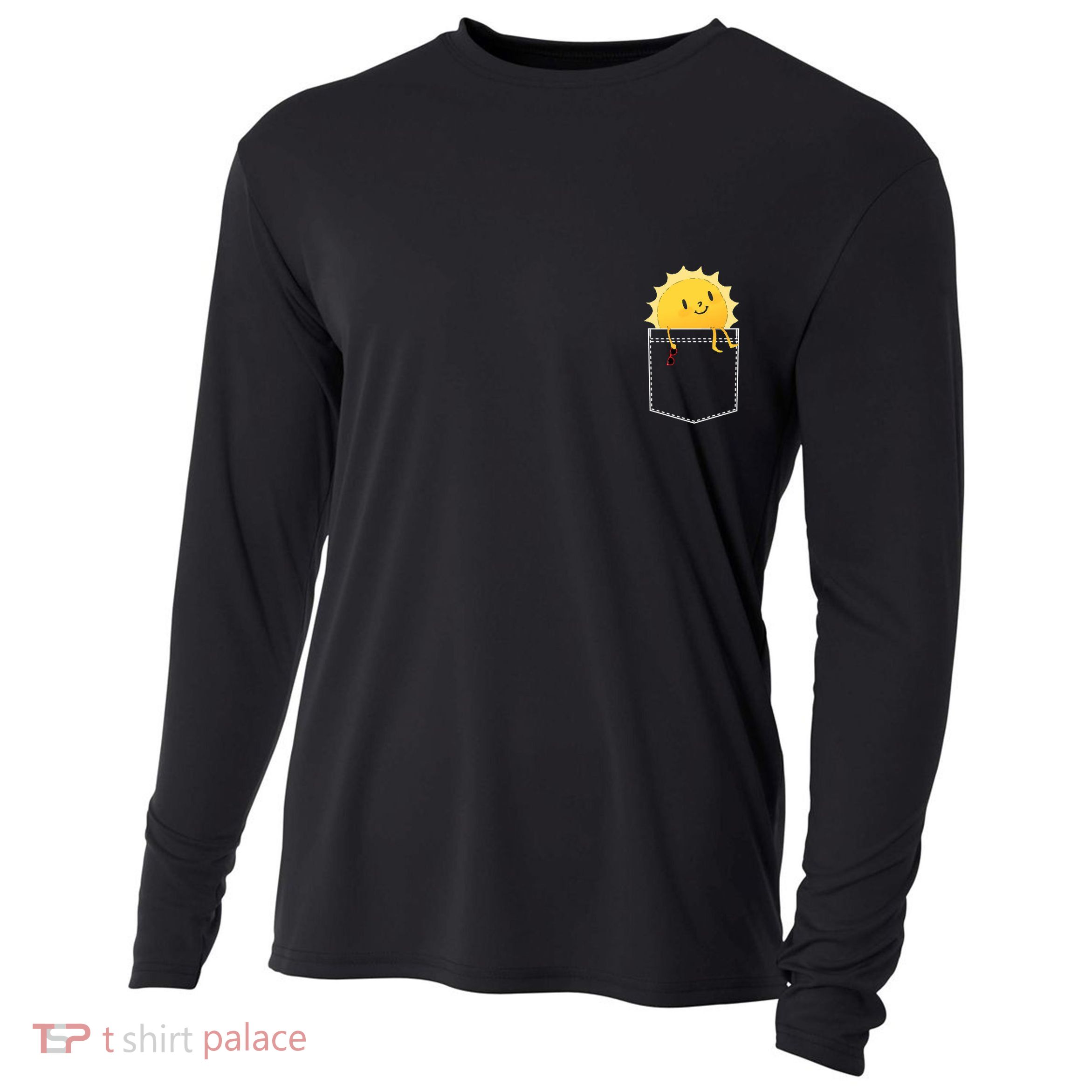 Cool Sunshine Sunny Pocket Design Cooling Performance Long Sleeve Crew