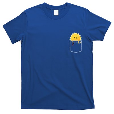 Cool Sunshine Sunny Pocket Design T-Shirt
