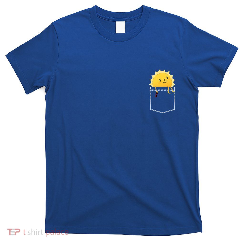Cool Sunshine Sunny Pocket Design T-Shirt