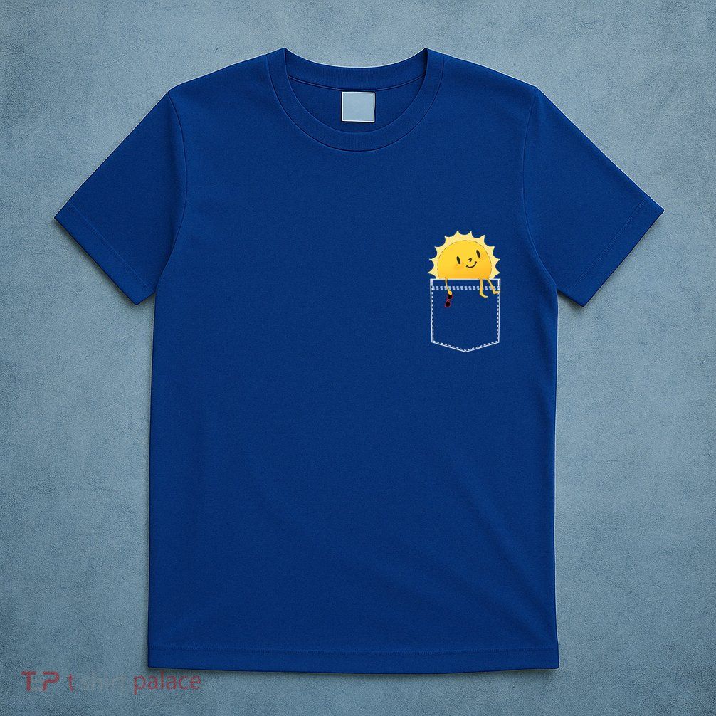 Cool Sunshine Sunny Pocket Design T-Shirt