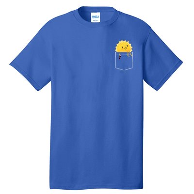 Cool Sunshine Sunny Pocket Design Tall T-Shirt