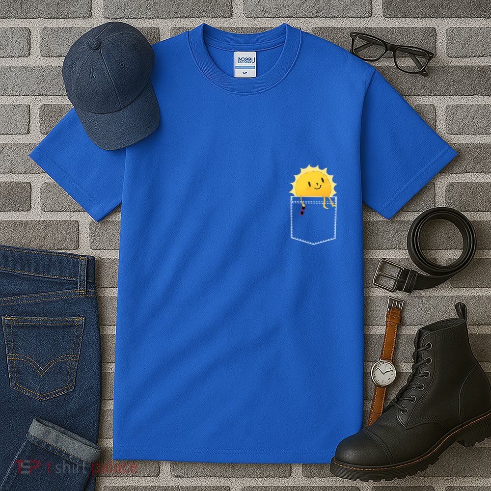 Cool Sunshine Sunny Pocket Design Tall T-Shirt