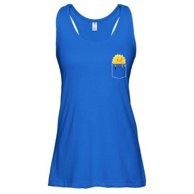 Cool Sunshine Sunny Pocket Design Ladies Essential Flowy Tank