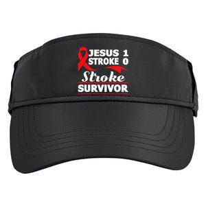 Christian Stroke Survivor Awareness Red Ribbon Brain Attack Adult Drive Performance Visor