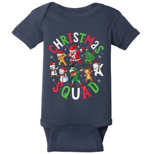 Christmas Squad Santa Dabbing Elf Family Matching Pajamas Baby Bodysuit