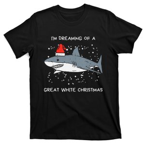 Christmas Shark Santa Hat Xmas Santa Jaws Funny Shark Pun T-Shirt