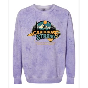 Carolina Strong Support & Pray For Carolina Strong Nc State Colorblast Crewneck Sweatshirt