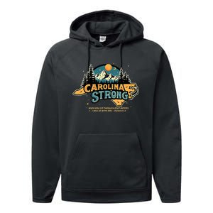 Carolina Strong Support & Pray For Carolina Strong Nc State Performance Fleece Hoodie