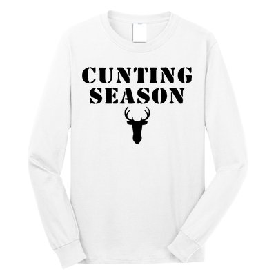 Cunting Season Shirt Funny Hunting Deer Season Long Sleeve Shirt