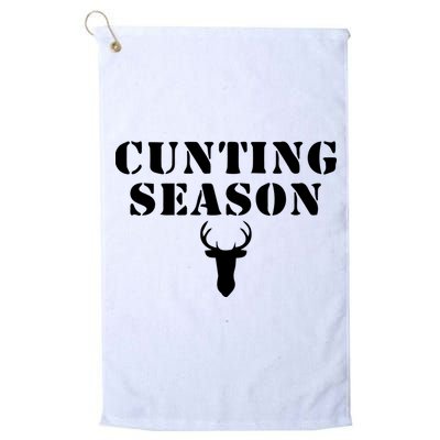 Cunting Season Shirt Funny Hunting Deer Season Golf Towel