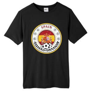 Cool Spain Soccer Logo Tall Fusion ChromaSoft Performance T-Shirt