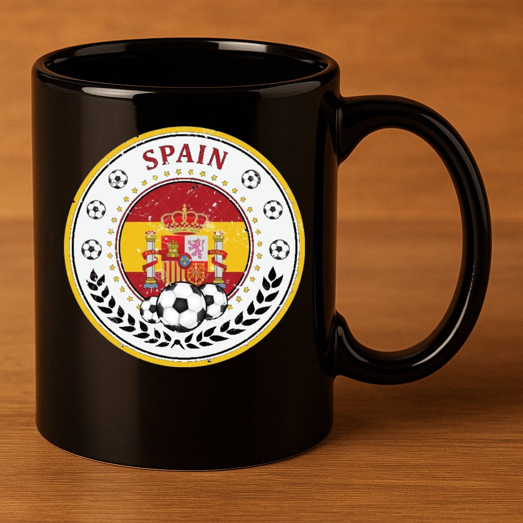 Cool Spain Soccer Logo 11oz C Handle Ceramic Mug