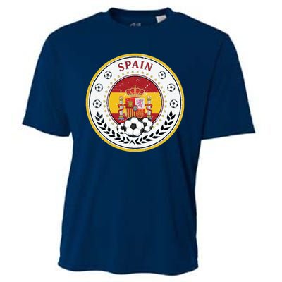 Cool Spain Soccer Logo Cooling Performance Crew T-Shirt