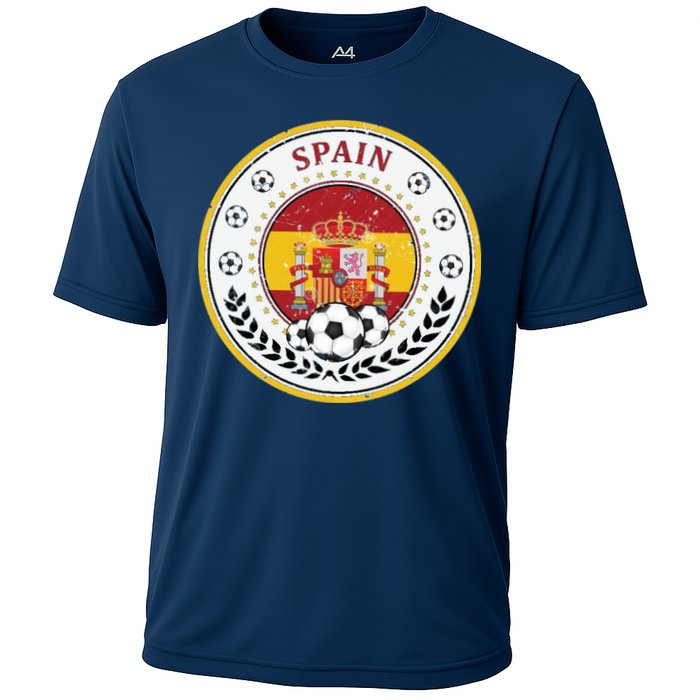 Cool Spain Soccer Logo Cooling Performance Crew T-Shirt