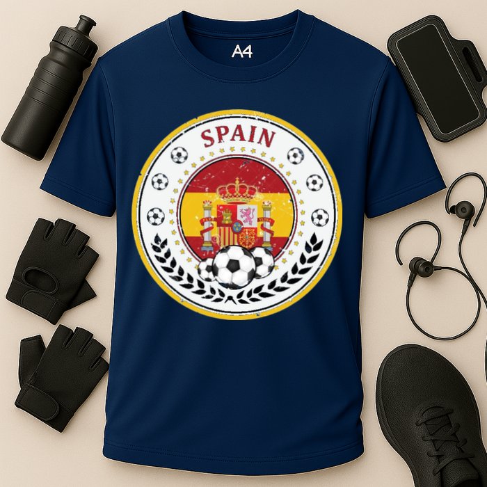 Cool Spain Soccer Logo Cooling Performance Crew T-Shirt