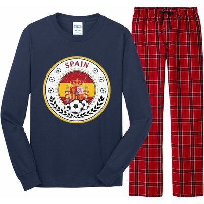 Cool Spain Soccer Logo Long Sleeve Pajama Set