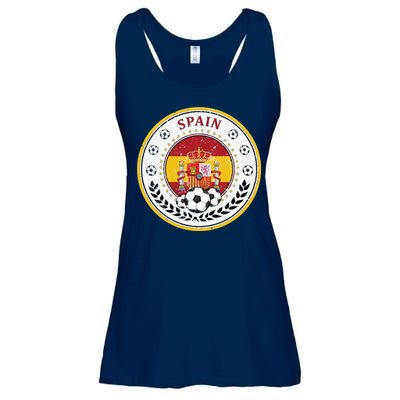 Cool Spain Soccer Logo Ladies Essential Flowy Tank