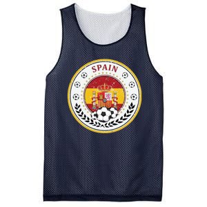 Cool Spain Soccer Logo Mesh Reversible Basketball Jersey Tank