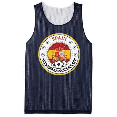 Cool Spain Soccer Logo Mesh Reversible Basketball Jersey Tank