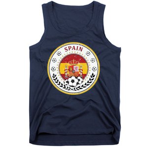 Cool Spain Soccer Logo Tank Top