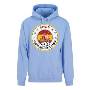 Cool Spain Soccer Logo Unisex Surf Hoodie