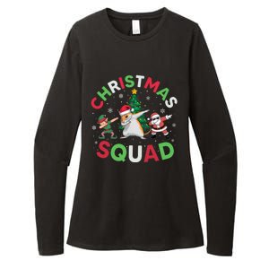 Christmas Squad Santa Gerbil Elf Dabbing Matching Pajamas Gift Womens CVC Long Sleeve Shirt