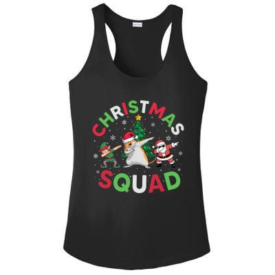 Christmas Squad Santa Gerbil Elf Dabbing Matching Pajamas Gift Ladies PosiCharge Competitor Racerback Tank