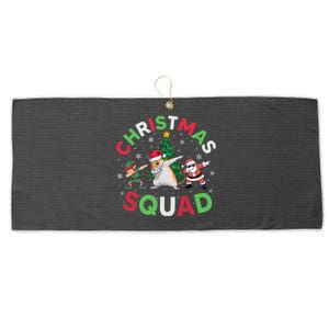 Christmas Squad Santa Gerbil Elf Dabbing Matching Pajamas Gift Large Microfiber Waffle Golf Towel