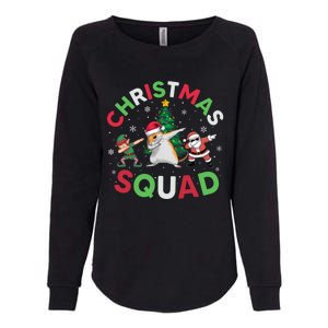 Christmas Squad Santa Gerbil Elf Dabbing Matching Pajamas Gift Womens California Wash Sweatshirt