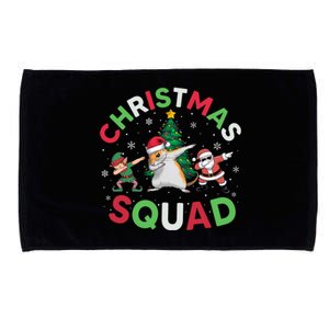 Christmas Squad Santa Gerbil Elf Dabbing Matching Pajamas Gift Microfiber Hand Towel