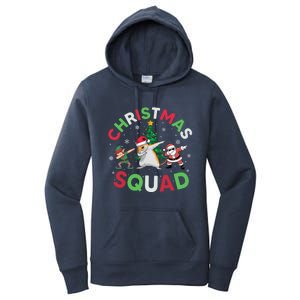 Christmas Squad Santa Gerbil Elf Dabbing Matching Pajamas Gift Women's Pullover Hoodie